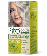 .АКЦИЯ!!!Стойкая крем-краска для волос Fito color intense тон 9.1 Пепельный блонд 115мл/шт (-20%)