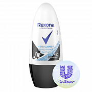 Дезодорант-антиперспирант роликовый Rexona Невидимая Прозрачный кристалл 50 мл. 1/6