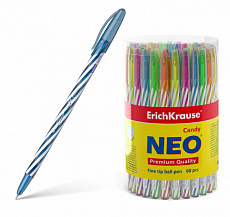 Уп. 60 шт. Ручка шариковая ErichKrause Neo® Stick Candy 0.7, Super Glide Technology,