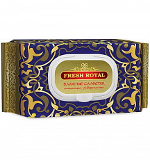 Влажные салфетки Fresh Royal №120 для всей семьи очищающие универсальные 1/16