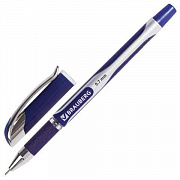 Уп. 12 шт. Ручка шариковая масляная BRAUBERG Sigma Plus, корпус с печатью, 0,7мм, линия 0,35мм, синя