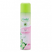 Освежитель воздуха GOLD MINT PLUS 300мл (Green coctail) 1/12