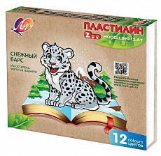 Пластилин 12 цв. "ZOO" 12 цветов