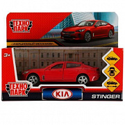 336380   Машина металл KIA STINGER длина 12 см, двери, багаж., инерц, красный, кор. Технопарк в кор.