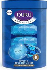 Мыло туалетное DURU DIAMONDS  экопак 4*190гр. Сапфир 1/16