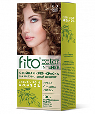 .АКЦИЯ!!!Стойкая крем-краска для волос Fito color intense тон 6.0 Натуральный русый 115мл/шт (-20%)