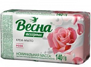 Мыло туалетное ВЕСНА 140гр Роза 1/4 (44) (Самара) 