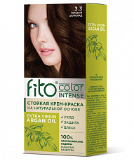 .АКЦИЯ!!!Стойкая крем-краска для волос Fito color intense тон 3.3 Горький шоколад 115мл/шт (-20%)