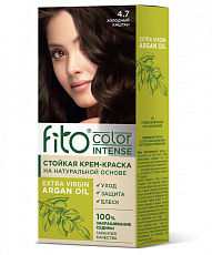 .АКЦИЯ!!!Стойкая крем-краска для волос Fito color intense тон 4.7 Холодный каштан 115мл/шт (-20%)