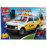 Конструктор LADA 4x4 ТАКСИ, 40 дет. (легко собрать) Город мастеров 347254