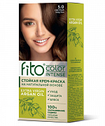 .АКЦИЯ!!!Стойкая крем-краска для волос Fito color intense тон 5.0 Светлый каштан 115мл/шт (-20%)
