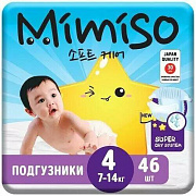 Подгузники  MIMISO одноразовые для детей 4/L 7-14 кг jambo-pack 46шт 1/2