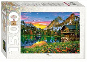 1500 эл.Мозаика "puzzle","Озеро в Альпах"/Степ Пазл