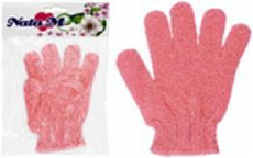 Мочалка-перчатка NataM Размер: 12х18см (Цвет: розовый)