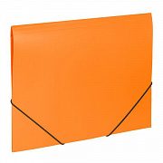 Папка на резинках BRAUBERG Office, оранжевая, до 300 листов, 500 мкм, 228084/Россия