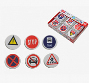 Ластик ROAD SIGN, термопластичная резина, фигурный, 6 дизайнов, ОПП- упаковка / картонный дисплей