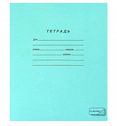 Тетрадь ЗЕЛЁНАЯ обложка 12л, линия с полями, офсет, "ПЗБМ", 19988/Россия