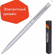 Ручка подарочная шариковая BRAUBERG Delicate Silver, корп.серебр,узел 1мм, лин.0,7мм,синяя,141401/Ро