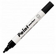 Маркер-краска лаковый (paint marker) ЧЕРНЫЙ CENTROPEN, скошенный наконечник, 1-5 мм, 9100,ш/к 25248/