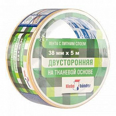 Двусторонняя полипропиленовая лента 38мм х 5м без и/у Klebebander 1/6/48