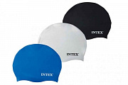 Шапочка для бассейна SILICONE SWIM CAP 3 цвета INTEX. Новинка. Возраст: 8+ лет Арт. 55991/Рыжий кот