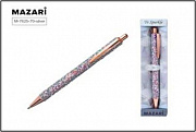 Ручка шариковая автоматическая TO SPARKLE-3, СИНЯЯ, пулевидный пиш.узел 1.0 мм, корпус металлический