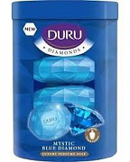 Мыло туалетное DURU DIAMONDS  экопак 4*90гр. Сапфир 1/16