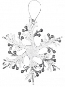 Новогоднее подвесное украшение из акрила "Нежная снежинка",12.5*12.5см НУ-7466