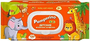 Влажные салфетки Pamperino №130 Kids детские с ромашкой и витамином Е с пластиковым клапаном 1/16