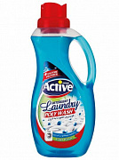 Гель для стирки белья ACTIVE универсальный "Poly Wash" Свежесть моря, 1500 мл 1/9