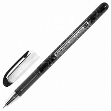 Уп. 12 шт. Ручка гелевая BRAUBERG Profi-Gel PRO, ЧЕРНАЯ, линия 0,4мм, 144124