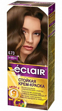 Стойкая крем-краска д/волос, ECLAIR  тон 6.73 Эспрессо 1/12 Оливия