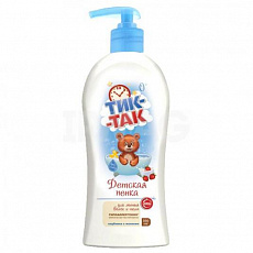 Детская пенка для мытья волос и тела "Тик-так" клубника с молоком 0+ 350 мл 1/6 (Свобода)