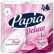 Бумага туалетная PAPIA Deluxe Paradiso dei Fiori 4 слоя 4 рул 1/14
