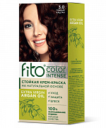 .АКЦИЯ!!!Стойкая крем-краска для волос Fito color intense тон 3.0 Темный каштан 115мл/шт (-20%)