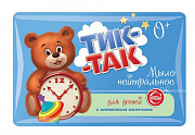 Мыло туалетное для детей "ТИК-ТАК" с оливковым молочком 0+ гипоаллергенно 1/36