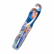 Зубная щетка VILSEN brush Люкс средней жесткости, разнонаправленная щетина, массажные вставки.  1/12