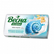 Мыло туалетное ВЕСНА 90гр Ассорти Морские минер и соев молочко 1/6 (72)  (Самара) 