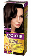 Стойкая крем-краска д/волос,  ECLAIR тон 6.7 Натуральный кофе 1/12 Оливия