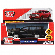 ТМ Технопарк. Машина металл "TOYOTA LAND CRUISER" 12,5см, откр. двери, инерц ЧЕРНЫЙ 262771   