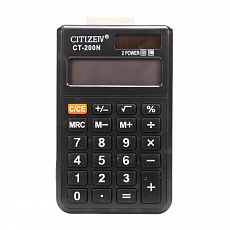 Калькулятор карманный 10*6см, 8-разрядный, в мягком чехле ,  батарейка-"таблетка", С-40538