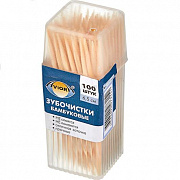 Зубочистки БАМБУКОВЫЕ, 100 шт. в баночке, AVIORA /12/480/ 