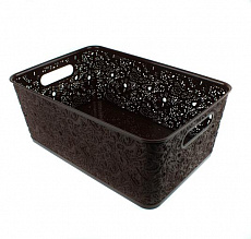Корзина для хранения "СКАЗКА" 210х110х60 №1 , шоколад,  Т262-1 1/20/