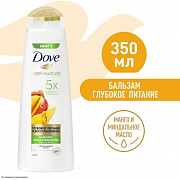 Бальзам-ополаскиватель DOVE Глубокое питание и восстановление с манго 350 мл 1/10