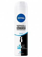 Дезодорант спрей Nivea Pure Черное и Белое Невидимый 150мл. 1/6