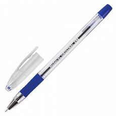 Уп. 12 шт. Ручка шариковая масляная с грипом BRAUBERG Model-XL ORIGINAL, СИНЯЯ, узел 0,7мм,линия 0,3