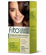 Стойкая крем-краска для волос Fito color intense тон 5.0 Светлый каштан 115мл 1/17