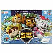 Настольная игра-ходилка. Супер щенки.  217х330х27мм. Умные игры 350340
