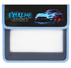 Папка для тетрадей ЮНЛАНДИЯ А5, пластик, 2 отделения, клапан на липучке, Extreme, 272190/Россия