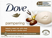 Мыло туалетное DOVE 90 гр. Pampering (Масло ши и пряная ваниль) 1/48